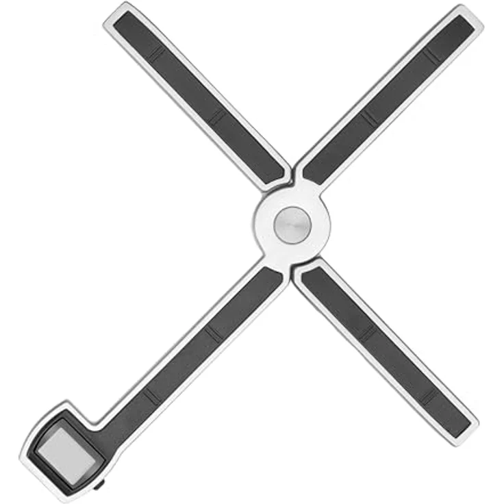 HENDI Zusammenklappbare digitale Küchenwaage, max. 5 kg mit LCD-Display, Tarier- und Nullstellungsfunktion, kompakt und langlebig, 219x180x(H)16mm, ABS, Metall – Bild 3