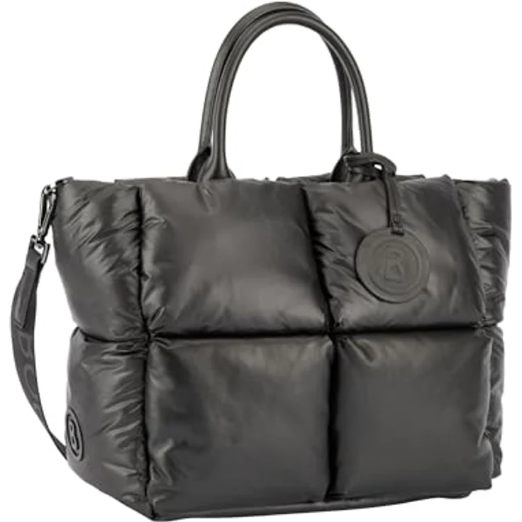 Bogner Amelie Shopper Tasche, grau, 28 cm x 14 cm x 26.5 cm, 100% Polyester – Bild 2