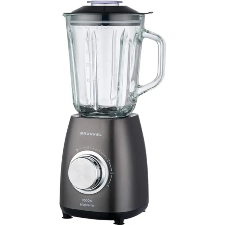 Grunkel BAT-1000MIXMASTER Standmixer, 1000 W mit 6 titanbeschichteten Klingen
