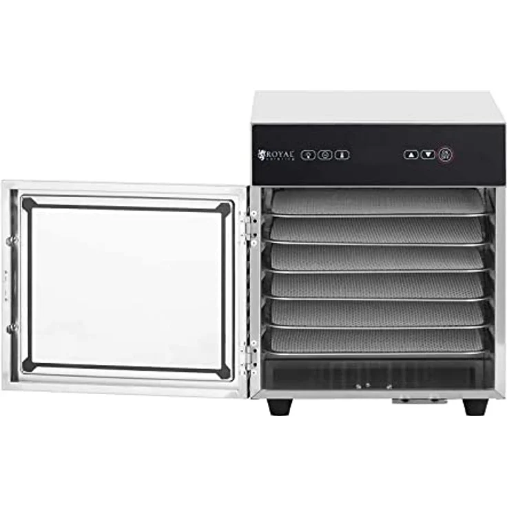 Royal Catering RCDA-500/15S Dörrautomat Edelstahl 500 W 6 Etagen Dörrgerät Dehydrator – Bild 3
