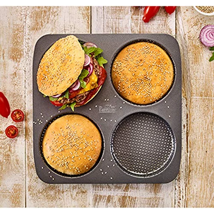 RBV Birkmann 210387, Laib und Seele, Burger Brötchen Blech, 4- fach – Bild 3