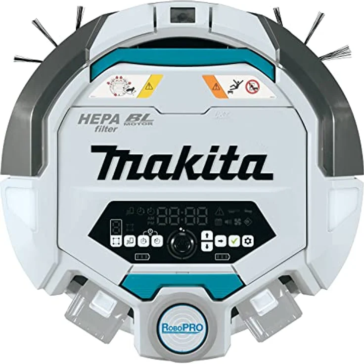 Makita DRC300Z Saugroboter 18V (ohne Akku und Ladegerät), Weiß/Schwarz – Bild 2