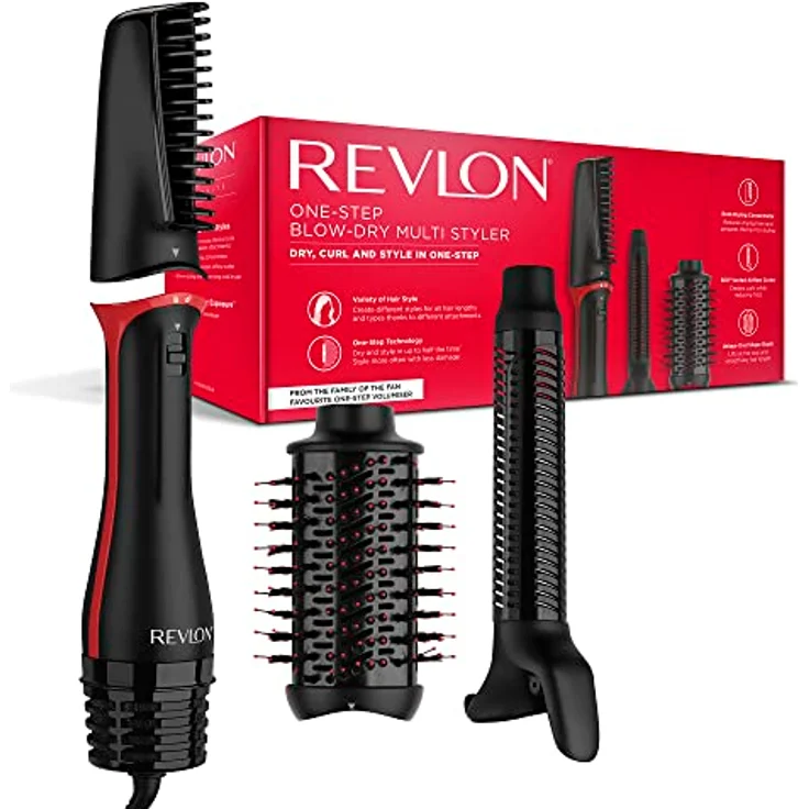Revlon One-Step Haartrockner & Multi-Styler – 3-in-1-Tool - (Abnehmbarer Kopf, Lockenstab, Haartrockner, Styler) RVDR5333 – Bild 1