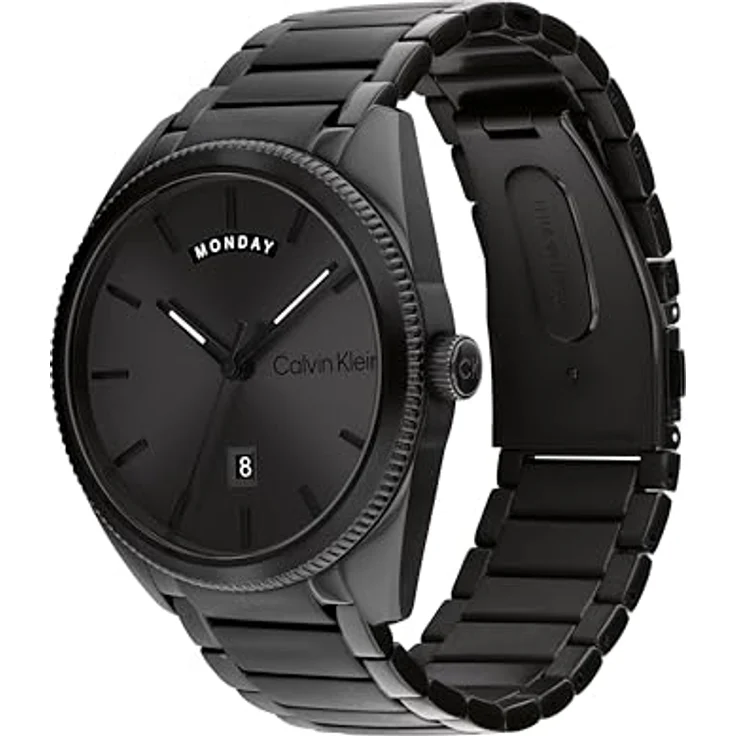 Calvin Klein Analog Quarzuhr für Herren Kollektion Progress mit Edelstahlarmband Schwarz - 25200448 – Bild 2