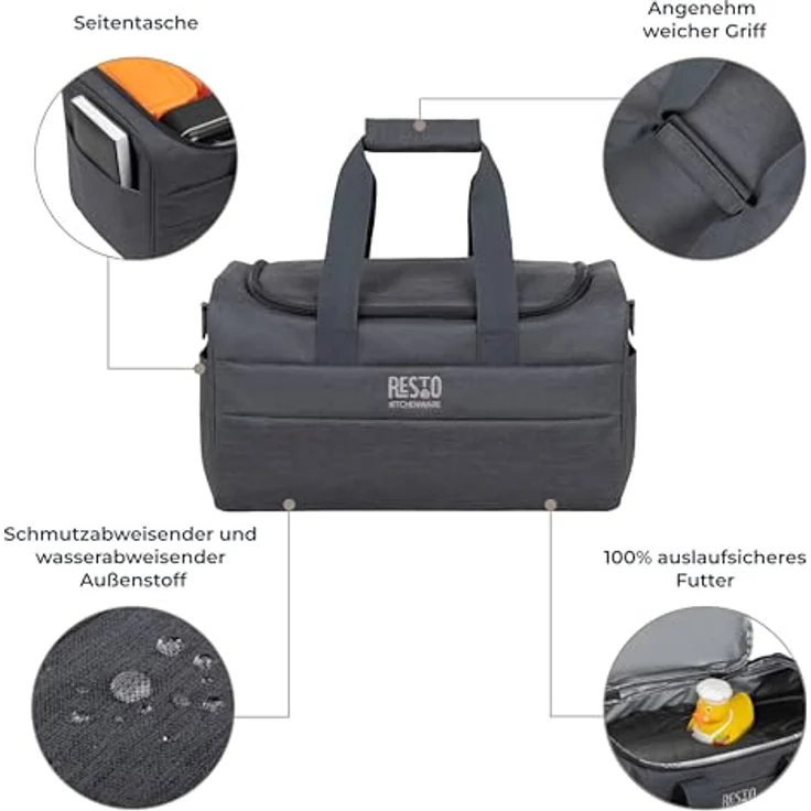 Resto Kühlbox 5519, 19 l mit PEVA-Isolierung und Seitentasche, strapazierfähiges Polyester, ideal für Picknick und Ausflüge – Bild 3