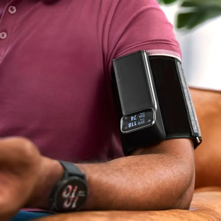 Garmin, Index BPM smartes Oberarm-Blutdruckmessgerät, medizinisch zertifiziert, Oberarm, WLAN-Synchronisation – Bild 5