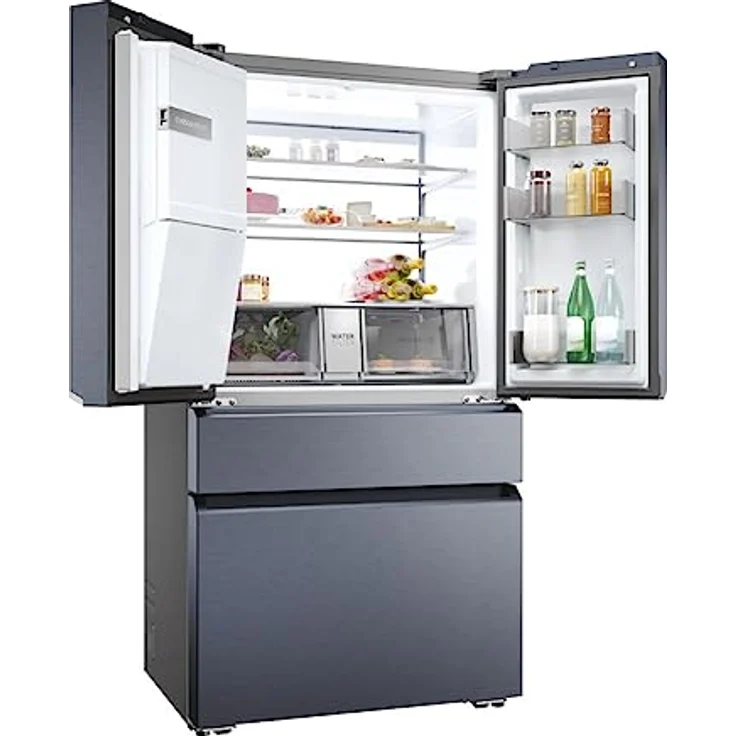 Haier French Door 90 SERIE 7 PRO HFW7918EIMB Kühl-Gefrierkombination/Total No Frost/Smart hON-App/HumidityZone/MyZone XL/Leise nur 35 db(A) / Türdisplay/Obsidian Black Inox – Bild 3