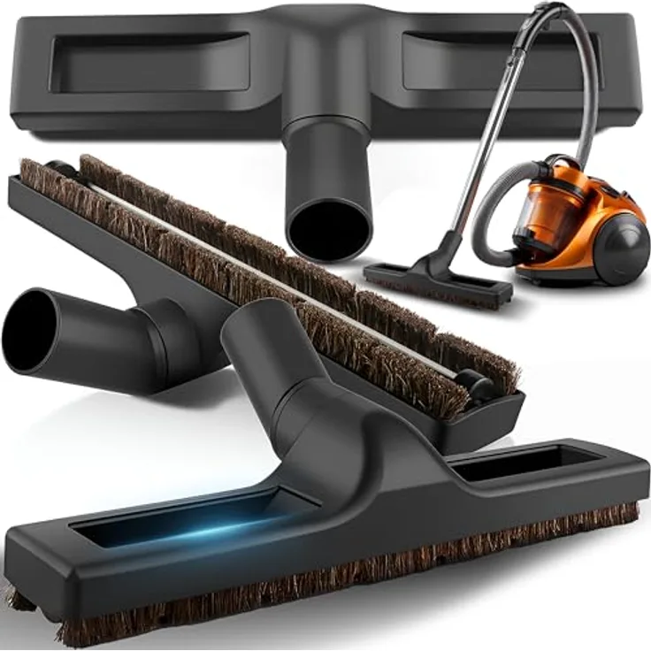 Retoo Staubsaugerbürste Hartbodendüse Naturborsten, Universal Staubsaugerbürste, Parkettdüse, 32mm optimale Saugleistung Naturhaar Staubsauger Bürste, Hartholzböden Kompatibel mit Bosch Siemens