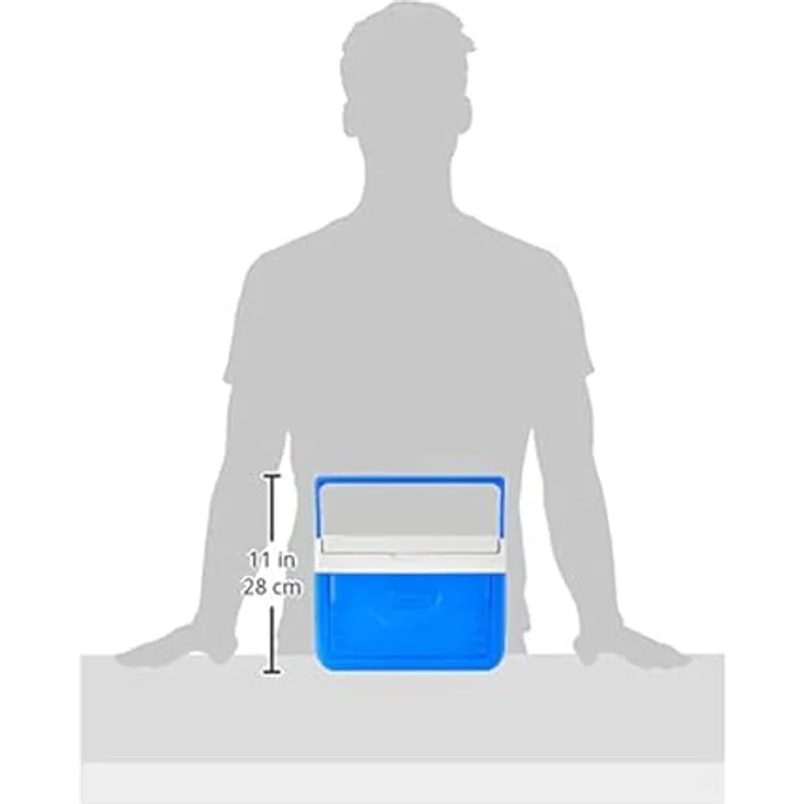 Coleman Performance 6 Personal Kühlbox, passive kleine Thermobox für Essen und Getränke, Eisbox mit Griff, blau-weiß, One Size – Bild 6