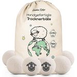 Luana Rose Trocknerbälle, 100% Schafwolle, Öko-freundlich, Set mit 6 Stück, hypoallergen, effizient für Daunen und allergikerfreundlich