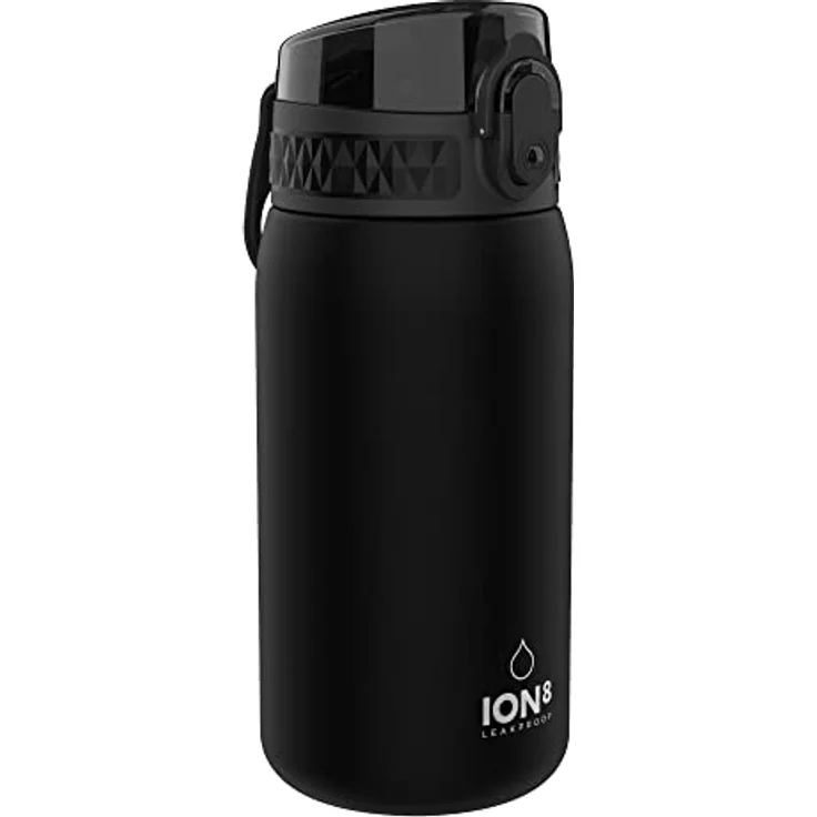 Ion8 Auslaufsichere Kinder Trinkflasche, BPA-frei, Schwarz – Bild 2