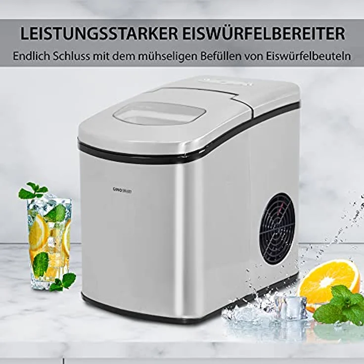 Syntrox Digitaler Edelstahl-Eiswürfelbereiter, Eiswürfelmaschine – Bild 3