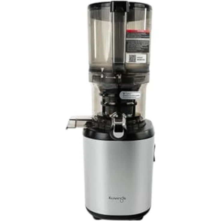 Kuvings Slow Juicer AUTO6, Elektrische Kaltpresse für Obst und Gemüse, 1.7L, leiser Motor, BPA-frei, leicht zu reinigen, 200 W, schlankes Design, matt weiß silber – Bild 1