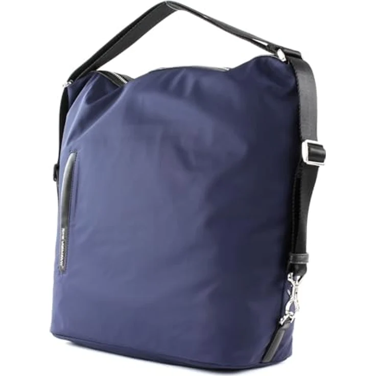 Mandarina Duck Hunter Hobo Backpack VCT10, 2in1 Rucksack-Tasche aus Polyester, großes Hauptfach für A4-Ordner, schwarz – Bild 2