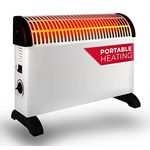 JUNG Alpin Konvektor Heizung Elektrisch mit Thermostat, Heizgerät 2000 Watt Energiesparend, mobile Elektroheizung für Räume bis 30qm, Elektrische Heizgerät Mobil