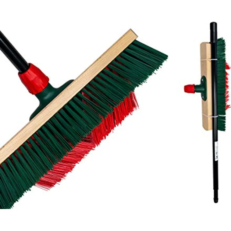 Bümag Kraftspar-Besen 40 cm mit V-Beborstung und Teleskopstiel – Bild 5