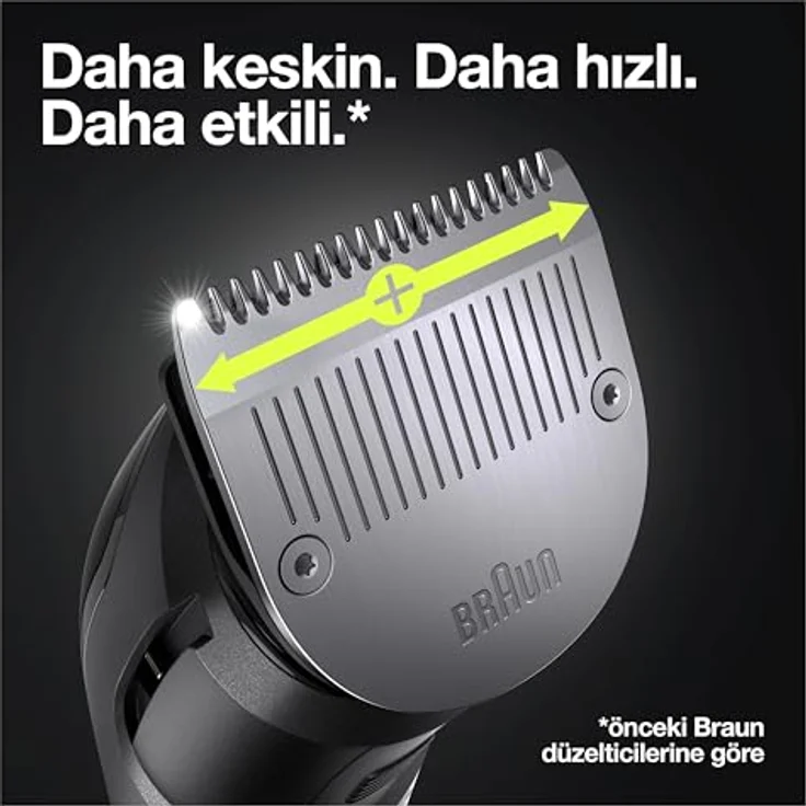 Braun MGK7321, Wet&Dry Multigroomer mit Adaptive Motor, 10-in-1 Styling-Kit, 100% wasserdicht, inklusive Gillette Fusion 5 ProGlide Rasierer – Bild 3