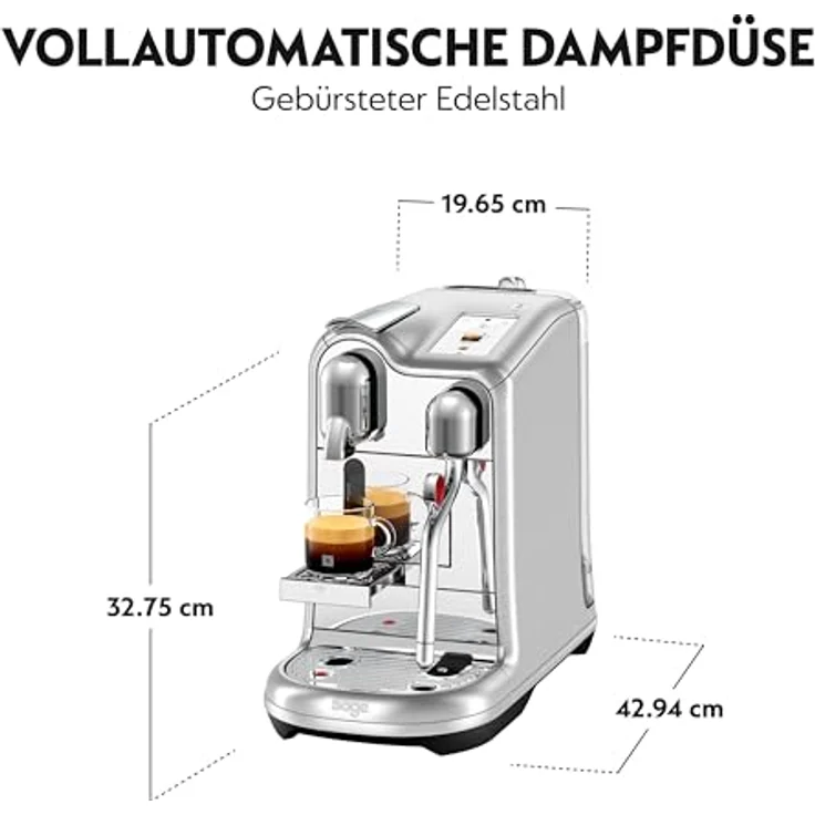 Sage The Creatista Pro Nespresso-Maschine gebürsteter Edelstahl – Bild 4