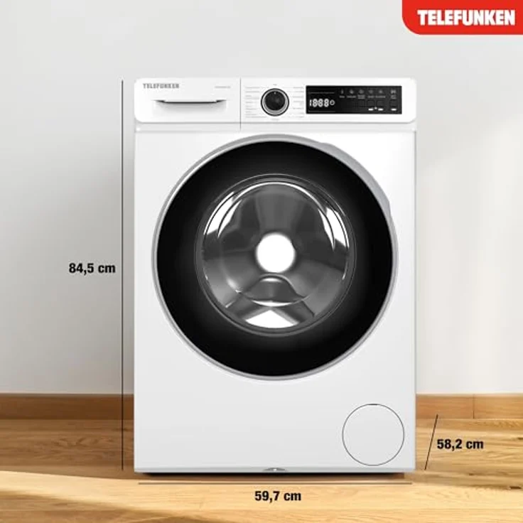 Telefunken W1014AS1W, 10 kg Frontlader Waschmaschine mit 1400 U/Min, Dampffunktion, Inverter Motor und AquaStop, weiß – Bild 6