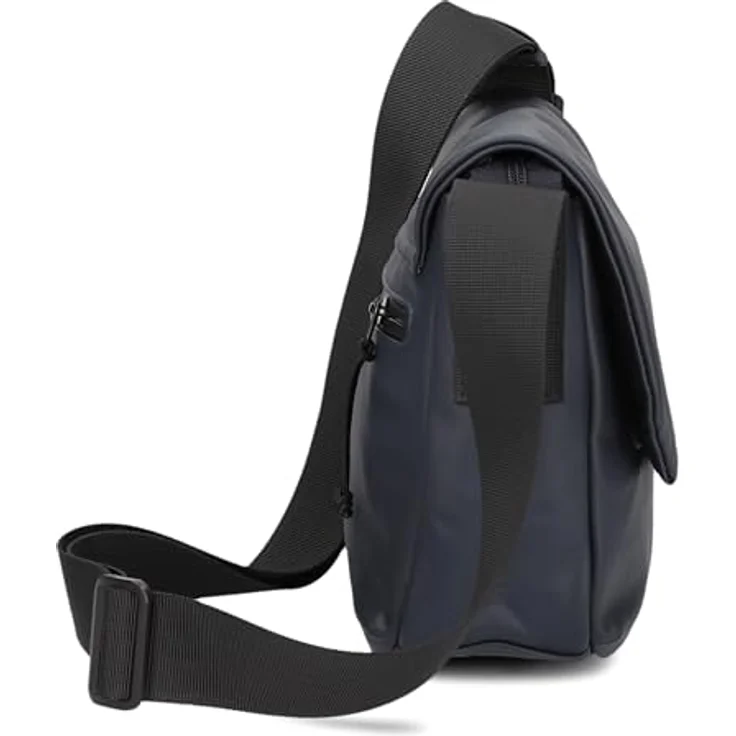 ZWEI Umhängetasche Cargo CA60, robuste Messenger Bag aus lösungsmittelfreiem Kunstleder, schwarz, 32 x 11 x 20 cm – Bild 4