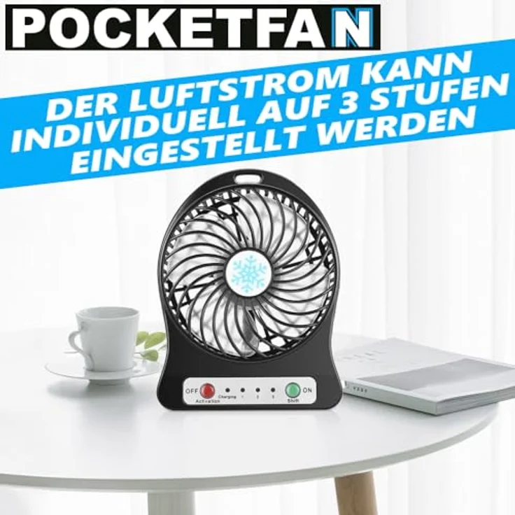 MAVURA USB Ventilator Mini Tischventilator leise Computer Notebook Laptop USB Lüfter DE - Preisvergleich – Bild 3