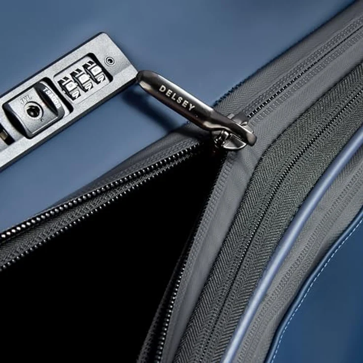 DELSEY Paris Turenne Soft, erweiterbarer weicher Koffer, 76 cm x 50 cm x 33 cm, XL, Blau, wasserabweisend, mit RPET-Innenfutter und 10-jähriger Garantie – Bild 5