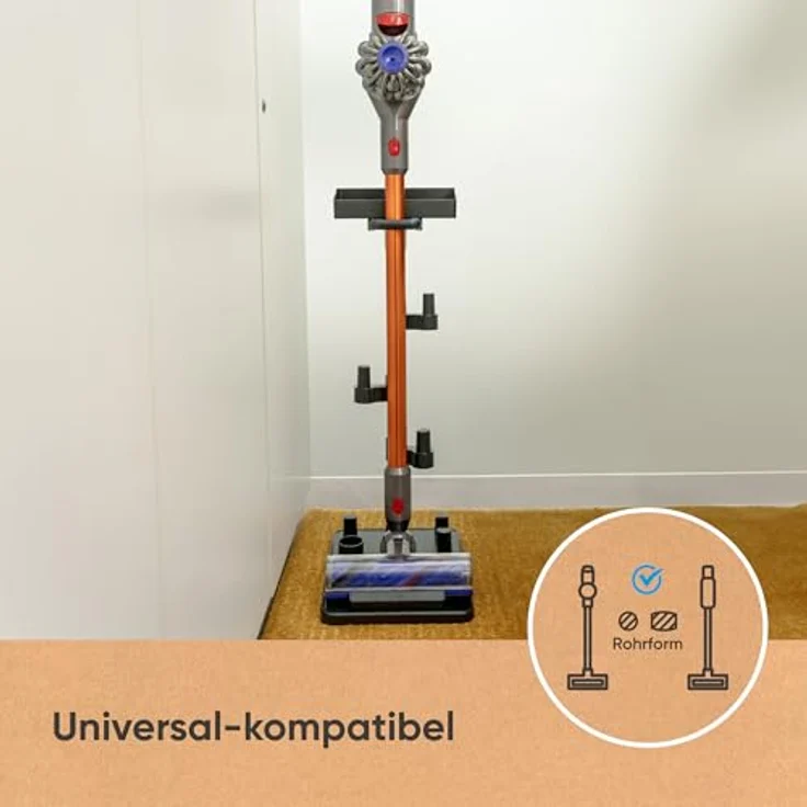 hoogo orga-nicer ST007 Universal-Standhalterung für Akku-Staubsauger jeder Marke mit Saugrohren von 32 mm bis 46 mm Ø – Bild 5