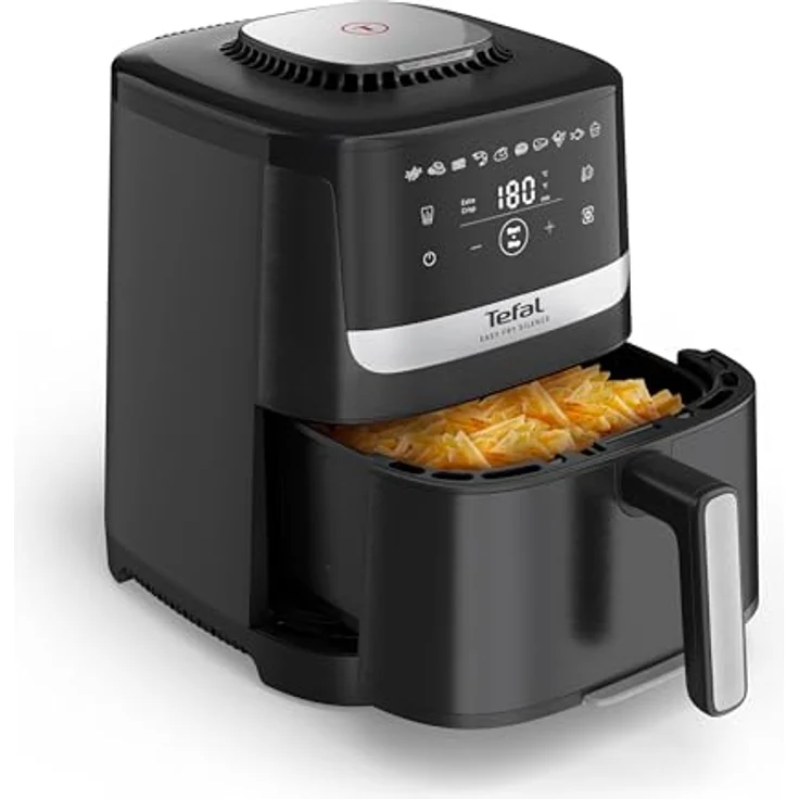 Tefal Easy Fry Silence EY5528, Heißluftfritteuse XL mit Sichtfenster, leise Fritteuse mit Heißluft-Technologie, 10 Programme, wenig Ölbedarf, Grillrost inkl. – Bild 1
