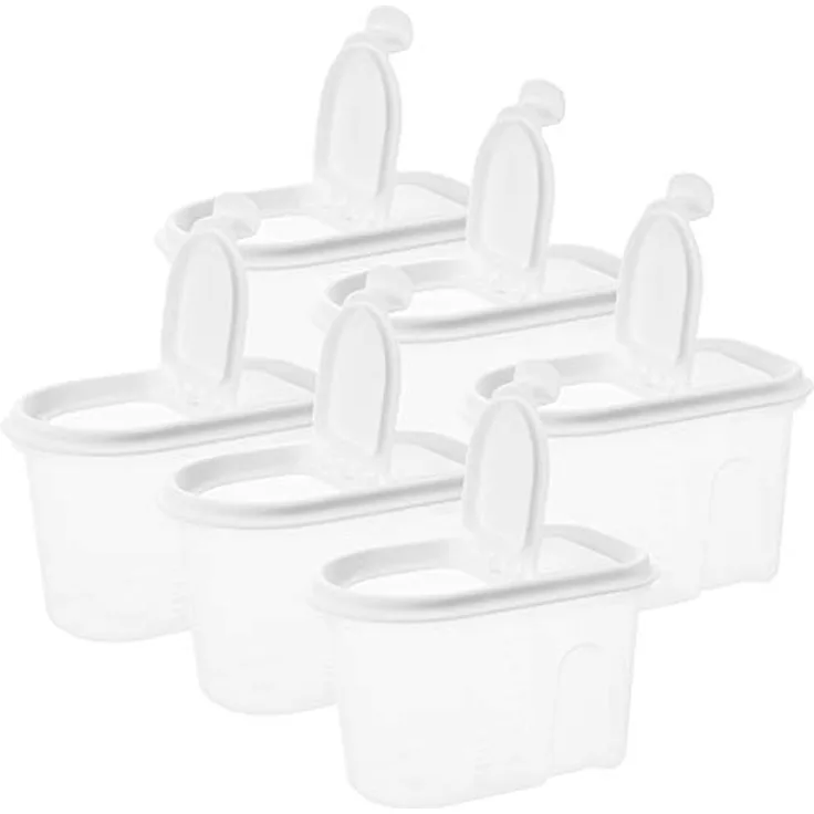 Centi Lebensmittel Vorratsdosen Set, 6-teilig, transparente Klappdeckel, stapelbar, mikrowellengeeignet