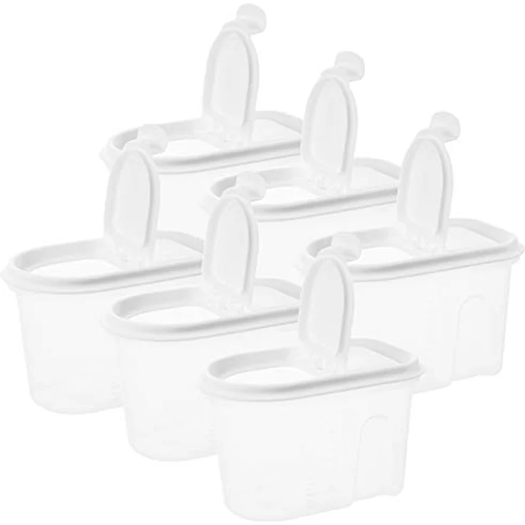 Centi Lebensmittel Vorratsdosen Set, 6-teilig, transparente Klappdeckel, stapelbar, mikrowellengeeignet – Bild 1