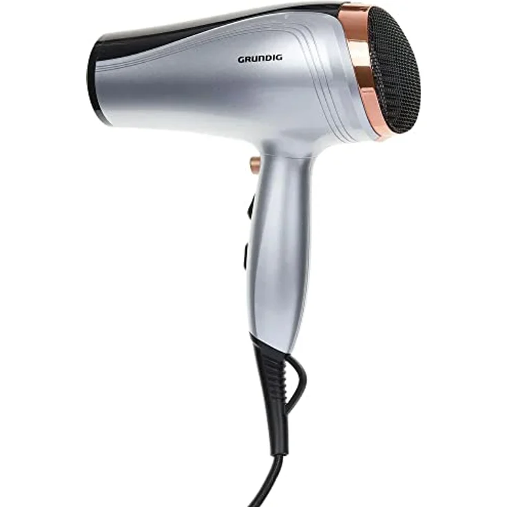Grundig HD 4880 Ionic 2500 Watt Leistung 3 Temperaturstufen inkl. Stylingdüse, schwarz-grau-rosa – Bild 3
