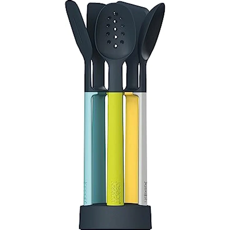 Joseph Joseph Elevate - 5-teilges Küchenhelfer-Set mit Aufbewahrungsständer - opal – Bild 2