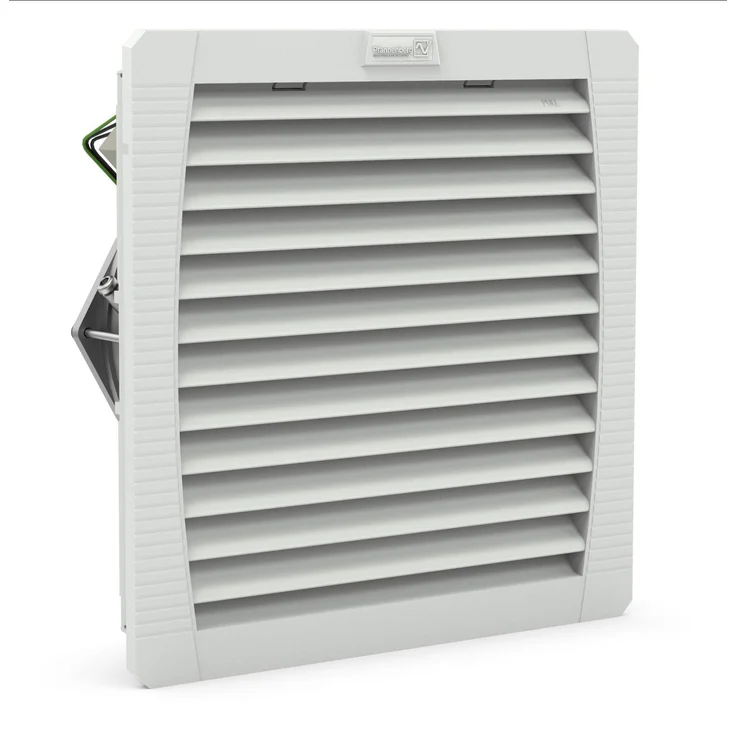 Pfannenberg 4. Gen. Filterlüfter PF 43000, Belüftungsventilator mit IP55 Schutz, 233mmicro/h, RAL7035 hellgrau