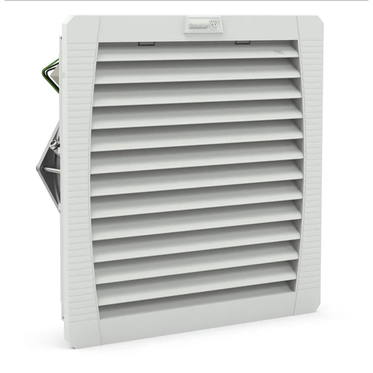 Pfannenberg 4. Gen. Filterlüfter PF 43000, Belüftungsventilator mit IP55 Schutz, 233mmicro/h, RAL7035 hellgrau