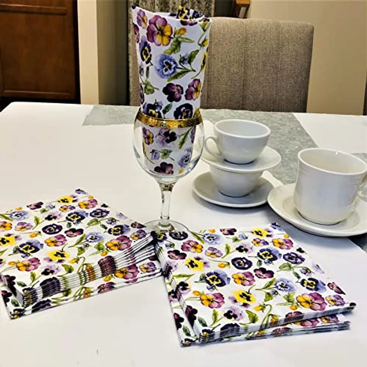 Ambiente Serviette "Hornveilchen" 5 oder 20 Stück 20 Stück 20 Stück – Bild 5