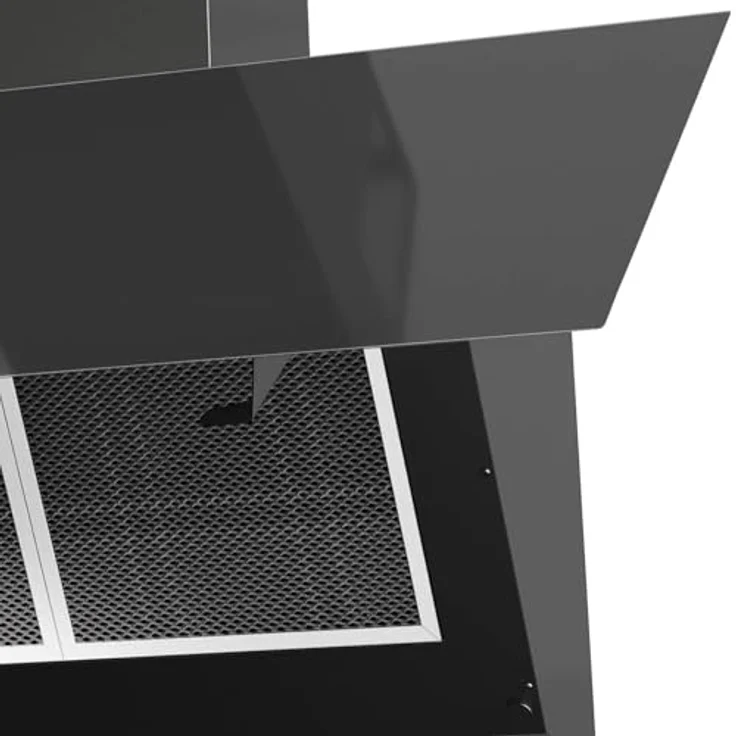Oranier Kopffreie Wandhaube 90 cm schwarz - Dunstabzugshaube mit Touch Control, Sicherheitsglas, 3 Leistungsstufen, LED-Beleuchtung & Randabsaugung – Bild 4