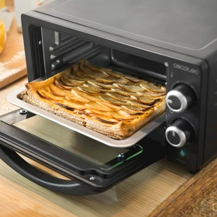 Cecotec Tischofen Bake&Toast 1090 Black, 10 L, 1000 W, Temperaturregelung bis 230ºC, 60-Minuten-Timer, Backblech, Grillrost und Zange mit Griff – Bild 3