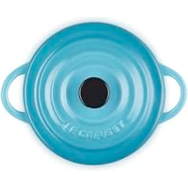 Le Creuset Mini-Cocotte- Bräter, Rund, 200 ml, 10 x 5 cm, Steinzeug, Türkis – Bild 5