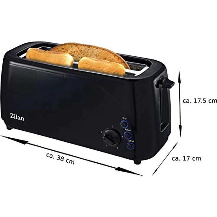 Zilan ZLN-2713 Toaster Schwarz – Bild 5