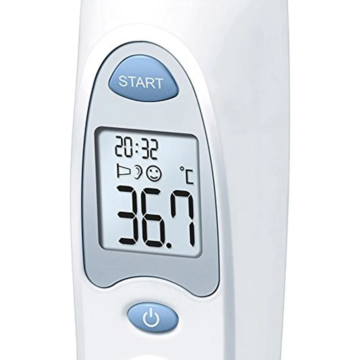 Sanitas SFT 53 Ohrthermometer Akustischer Fieberalarm inkl. 2 Schutzkappen, zum Messen von erhöhter Körpertemperatur  – Bild 4