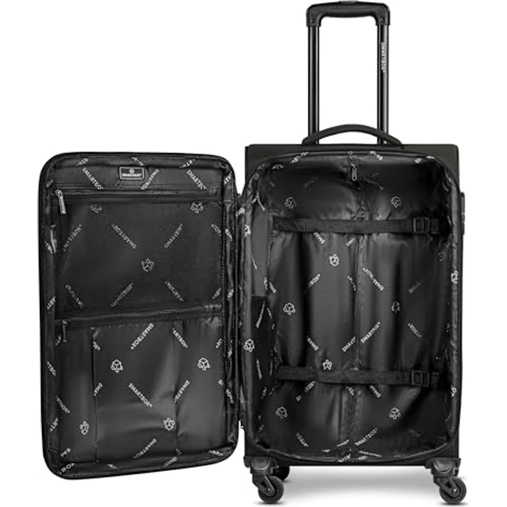 SMARTBOX Weichgepäck Check-in Koffer für Damen & Herren | Mittelgroßer Trolley 41 x 27 x 67 cm | 4 Rollen & Zahlenschloss | erweiterbar mit Dehnfalte | leichte 3,1 kg | Edition 04 – Bild 5