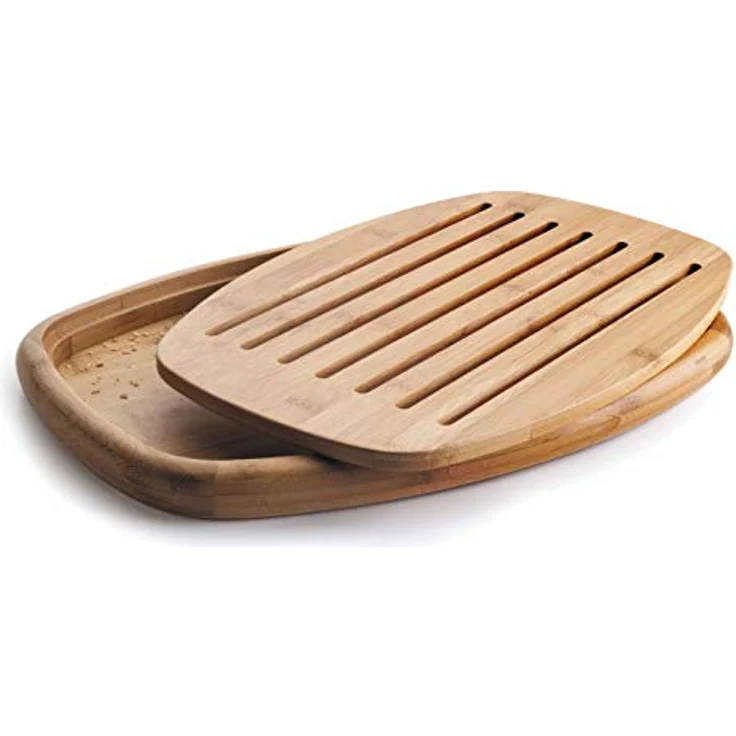 LACOR OVALE Brot SCHNEIDEBRETT Bambu 40X27X3CM, Bambus, Brown, 40 x 27 x 3 cm – Bild 3