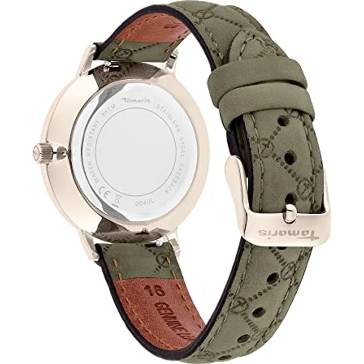 Tamaris Armbanduhr TT-0040-LQ IP Frozen Roségold, 36 mm, mit Lederarmband und kratzunempfindlichem Mineralglas, wasserdicht bis 3 bar – Bild 4