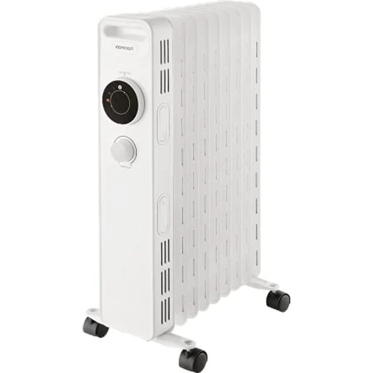 CONCEPT Hausgeräte RO3309 ölradiator, 3 heizstufen, 9 rippen, Überhitzungsschutz, Frostschutz, 2000 W,Weiß – Bild 3