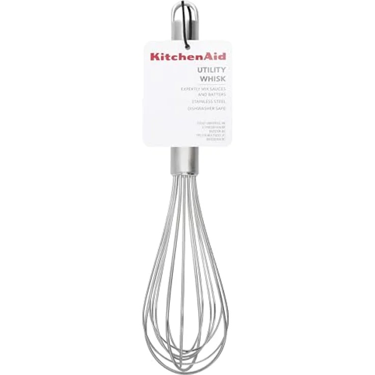KitchenCraft KitchenAid Premium Edelstahl-Ballon-Schneebesen, großer Backschneebesen, rost- und hitzebeständig bis 260°C – Bild 4