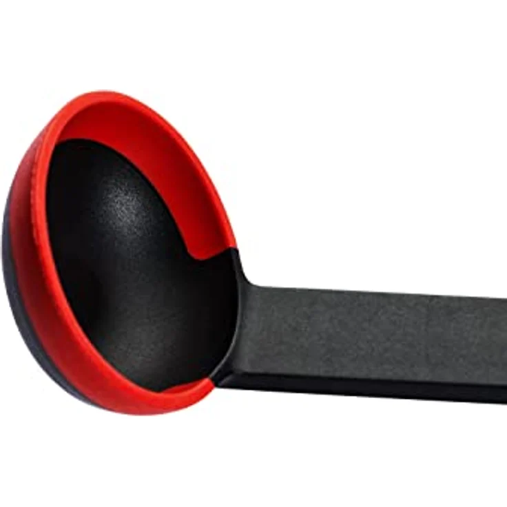 Norbert Woll Cook it Saucenlöffel aus Silikon und GFK in der Farbe Rot-Schwarz, Maße: 29,5cm x 6,5cm, KU014 – Bild 3
