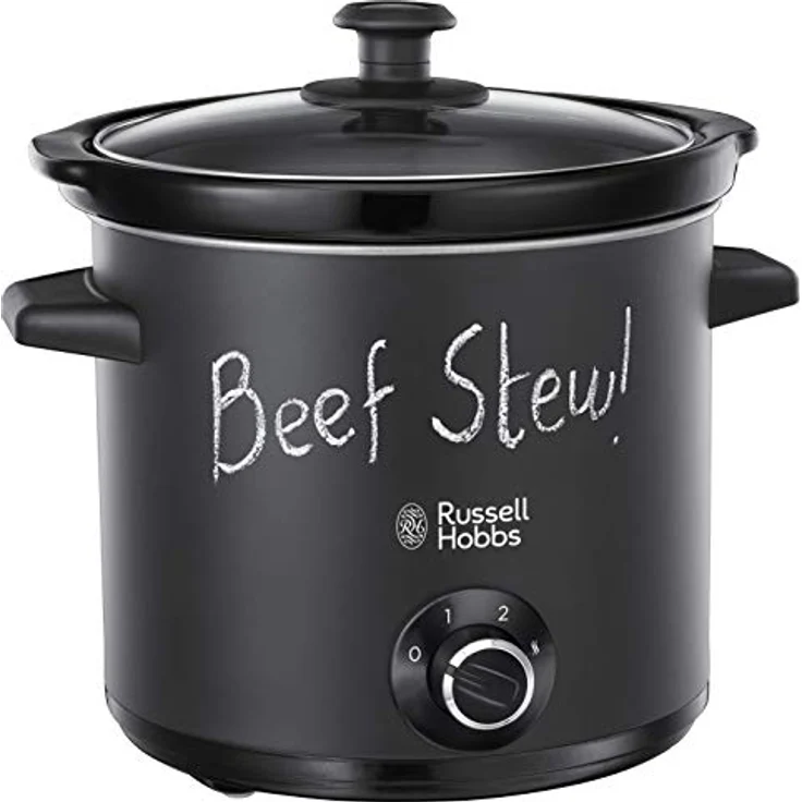 Russell Hobbs Slow Cooker, Schongarer Chalkboard, Keramik-Gartopf, matte Tafel-Oberfläche, 3 Temperatureinstellungen, 3.5l, 200 Watt, Slowcooker 24180-56 – Bild 4