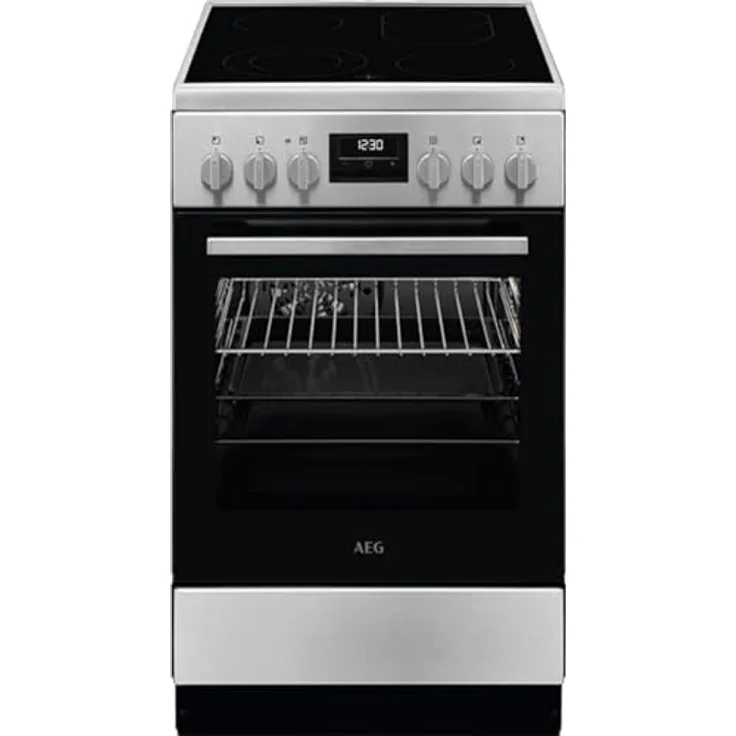 AEG CCB544BGBM Standherd, silber, 85,8 cm hoch, 50 cm breit, 60 cm tief