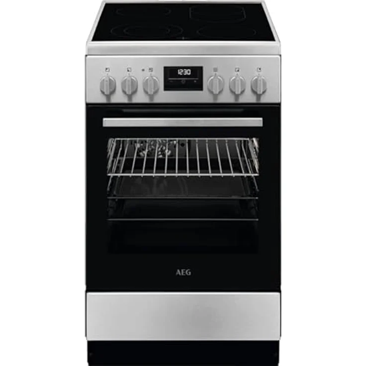 AEG CCB544BGBM Standherd, silber, 85,8 cm hoch, 50 cm breit, 60 cm tief – Bild 1