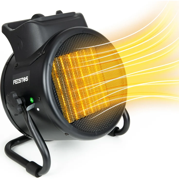 FEISTOS Keramik Heizlüfter Helios 3000 3000 W 28x18x32 cm, Hypoallergene Wärme mit PTC-Heiztechnologie